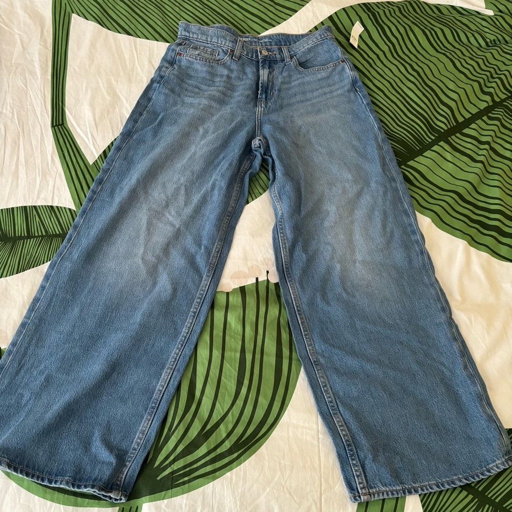 Old Navy baggy wide leg jeans 8